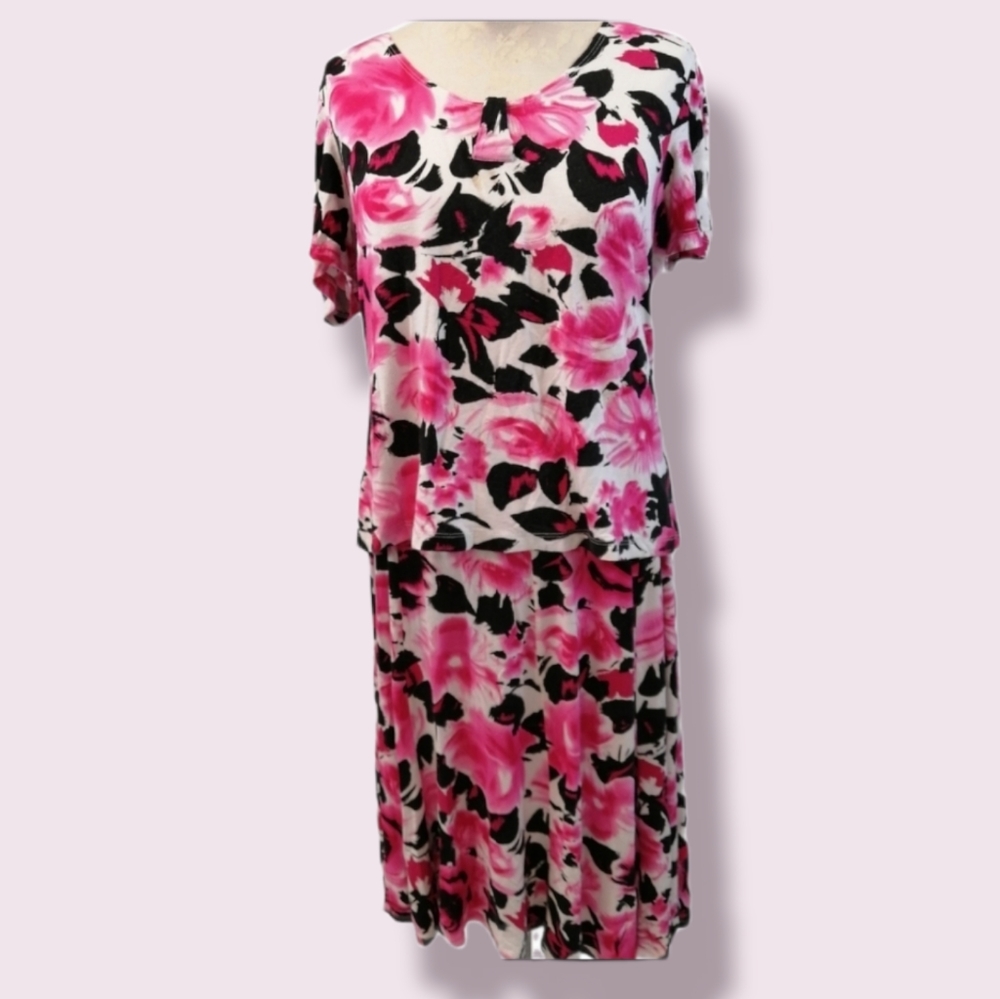 Soft Works Spring Roses Blouse + Skirt Set XL - Picture 2 of 14